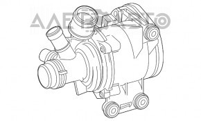 Помпа водяная Mercedes W167 GLE 450 20-23 3.0h OEM