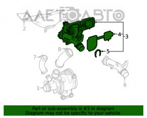 Корпус термостата в сборе Mercedes W167 GLE 450 20-23 3.0h