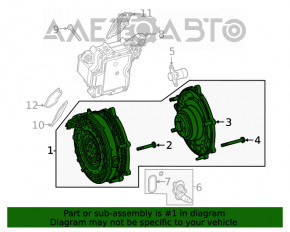 Электродвигатель АКПП Mercedes W167 GLE 450 20-23 17к топляк, ржавый, на запчасти