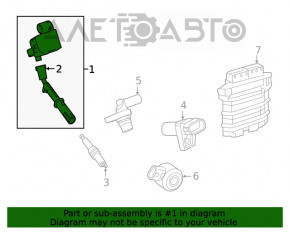 Bobina de aprindere Mercedes W167 GLE 450 20-23 3.0h cu supapă de scânteie directă