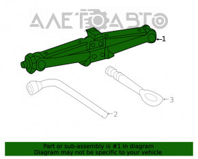 Домкрат Mercedes W167 GLE 350 450 20-23