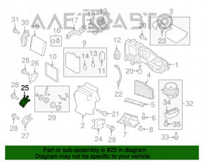 Actuator motor pentru ventilatorul de încălzire VW CC 08-17, nou, neoriginal