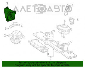 Suport motor dreapta Mercedes W167 GLE 450 20-23 3.0h