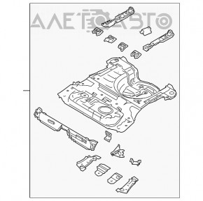 Корыто багажника Ford Fiesta 11-19 4d