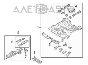 Корыто багажника Ford Fiesta 11-19 4d