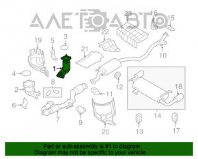 Катализатор задний Nissan Murano z51 09-14