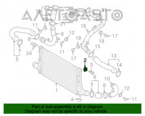 Suport radiator dreapta sus VW Atlas 18- 2.0T, 3.6 nou non-original