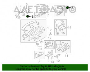 Conducta de aer stânga Mazda3 03-08 HB