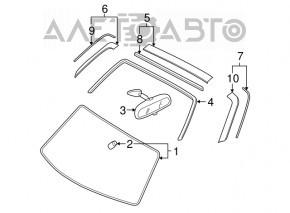 Зеркало внутрисалонное Mazda3 MPS 09-13