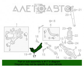 Maneta longitudinală spate dreapta Mazda 3 14-18 BM