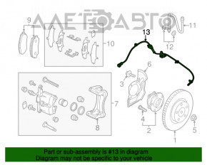 Senzor ABS față stânga Mazda 3 14-18 BM