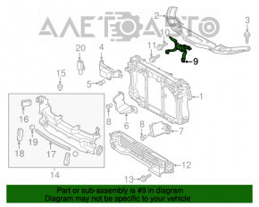 Планка замка капота Mazda 3 14-18 BM