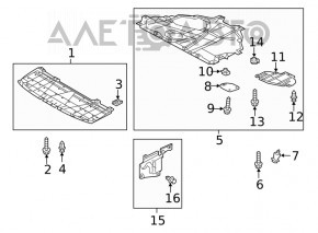 Protecție motor spate Mazda 6 13-21