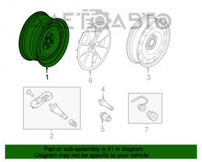 Roată de 17 inch pentru Ford Explorer 11-19, din metal