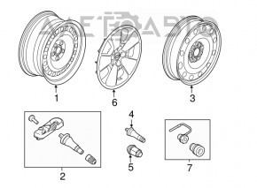 Roată de 17 inch pentru Ford Explorer 11-19, din metal