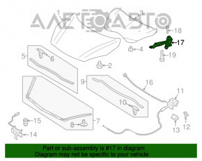 Петля капота правая Mazda3 MPS 09-13