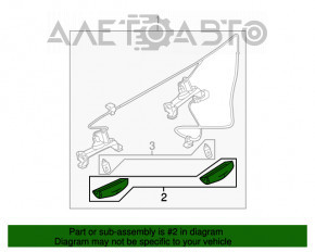 Iluminarea numărului de pe bara din spate a Mazda3 MPS 09-13