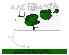 Противотуманная фара птф левая Mazda3 MPS 09-13