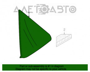 Fereastra din spate dreapta cu geam opac pentru Mazda3 MPS 09-13