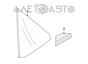 Fereastra din spate dreapta cu geam opac pentru Mazda3 MPS 09-13