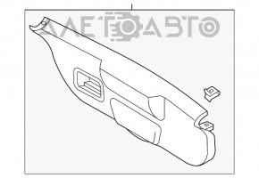 Обшивка двери багажника нижняя Ford Fiesta 14-19 5d черн царапины