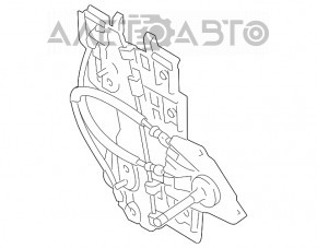 Стеклоподъемник механический задний правый Ford Fiesta 11-19