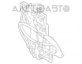 Ridicator de geamuri manual spate stânga Ford Fiesta 11-19