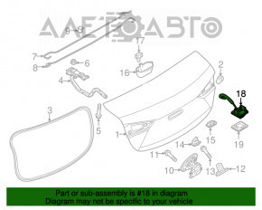 Camera de vizionare spate pentru Mazda 3 14-18 BM