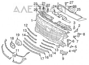 Накладка телевизора Mazda 3 14-16 BM дорест