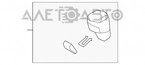 Maner cutie de viteze Mazda 3 14-18 BM piele neagră nou OEM original