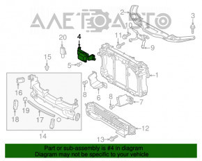 Capota de blocare a capotei Mazda 3 14-18 BM