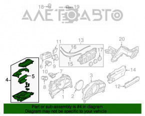 Ecranul de bord superior al Mazda 3 14-18 BM