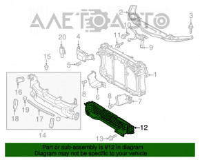 Jaluzele deflectorului de radiator Mazda 3 14-16 BM, complet asamblate