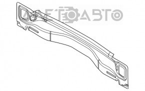 Panoul din spate al Ford Focus mk3 11-18 5d, complet asamblat din 2 piese, argintiu, pe caroserie.