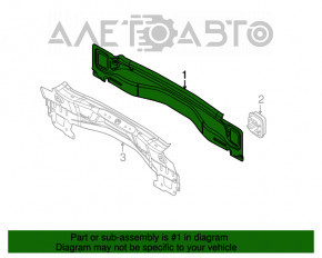 Panoul din spate al Ford Focus mk3 11-18 5d, complet asamblat din 2 piese, roșu.