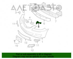 Suportul pentru bara de protecție față dreapta Mazda3 03-08