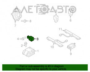 Senzor airbag frontal stânga Mazda3 2.3 03-08