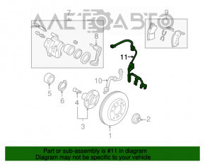 Senzor ABS dreapta fata Mazda3 MPS 09-13