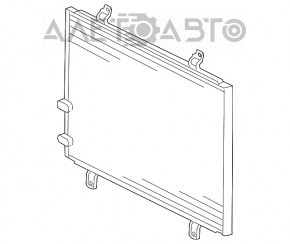 Radiatorul condensatorului de aer condiționat Toyota Camry v40 2.4, 3.5 nou aftermarket NISSENS