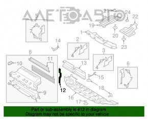 Suport pentru jaluzele Ford Escape MK3 13-19