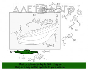 Suportul de prindere a bara de protectie fata sub farul stang Ford Escape MK3 13-16 pre-restilizare, nou, neoriginal.