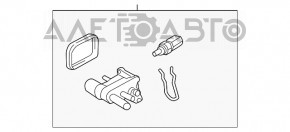 Flanșă sistem de răcire Ford Focus mk3 11-18 2.0 nou original OEM