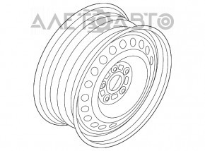 Диск колесный R15 Ford Focus mk3 11-18 железо, под прокат