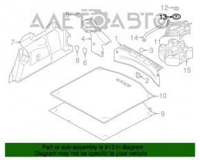 Крепление запасного колеса Ford Focus mk3 11-18