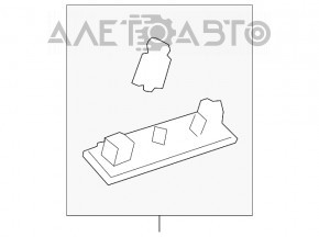 Capacul barei spate superioare dreapta fata Ford Focus mk3 11-18 5d gri