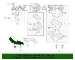 Grila de aer Ford Escape MK3 13-19 1.6T 2.5 noua, neoriginala