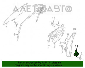 Стеклоподъемник с мотором задний правый Mazda3 MPS 09-13