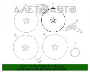 Roată de 18 inch pentru Infiniti QX30 17-19 tip 2, cu jantă ușoară.