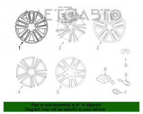 Roata de 17 inch pentru Infiniti Q50 14-