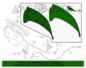 Капот голый Ford Fiesta 11-19 графит UJ